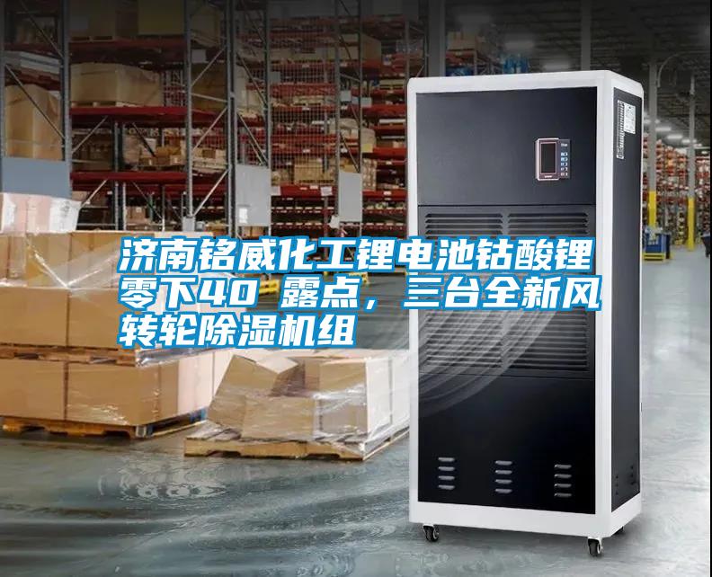 濟南銘威化工鋰電池鈷酸鋰零下40℃露點，三臺全新風(fēng)轉(zhuǎn)輪除濕機組