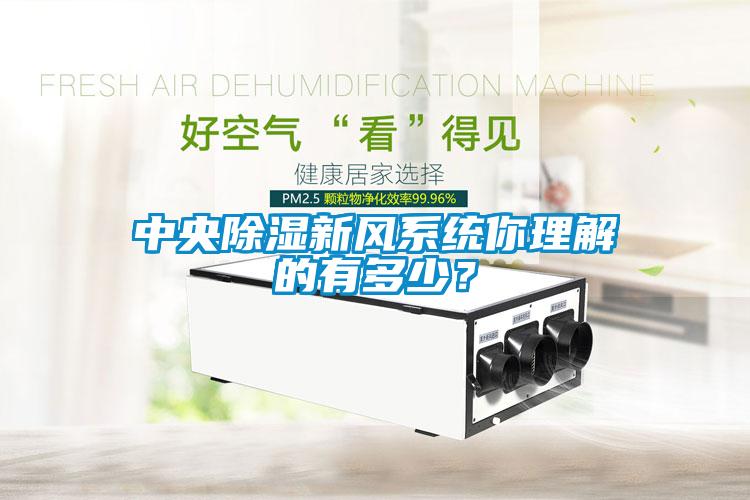中央除濕新風(fēng)系統(tǒng)你理解的有多少？