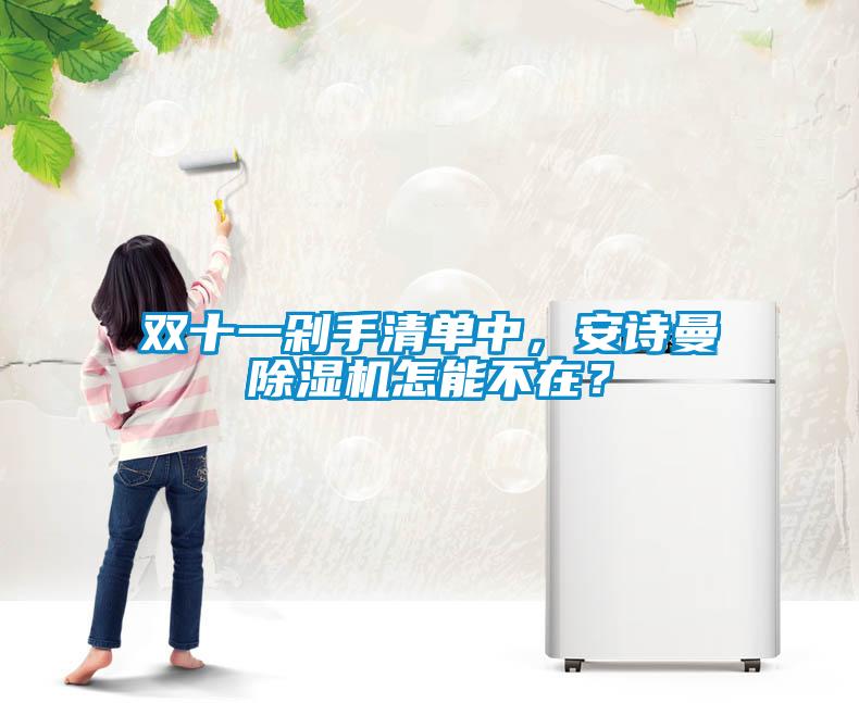 雙十一剁手清單中，安詩曼除濕機怎能不在？