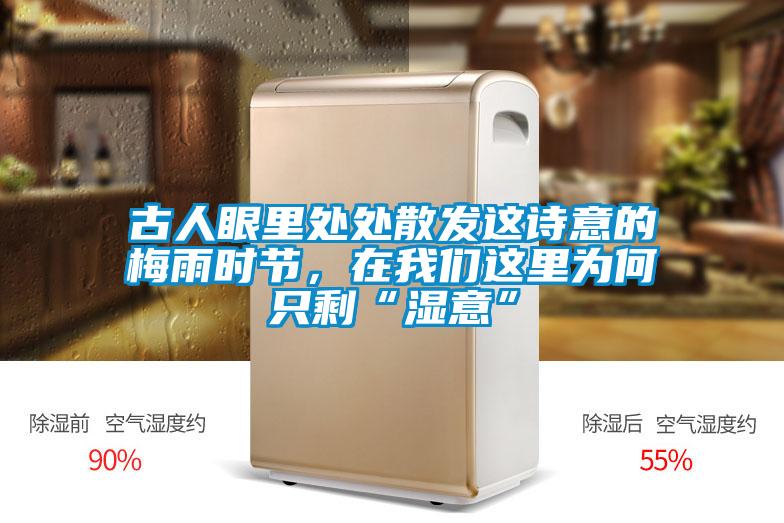古人眼里處處散發(fā)這詩意的梅雨時節(jié)，在我們這里為何只剩“濕意”