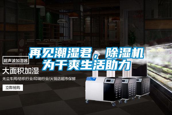 再見潮濕君，除濕機為干爽生活助力