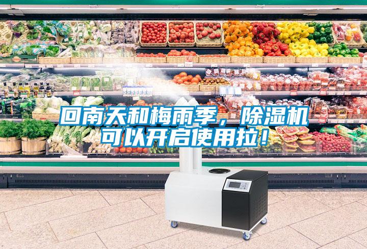 回南天和梅雨季，除濕機(jī)可以開啟使用拉！