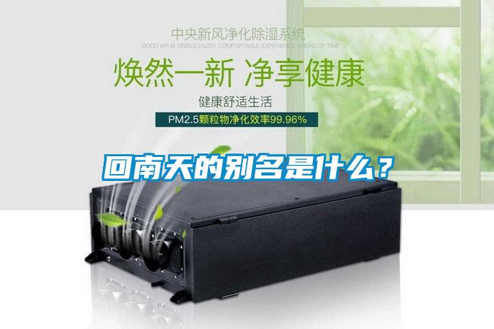回南天的別名是什么？