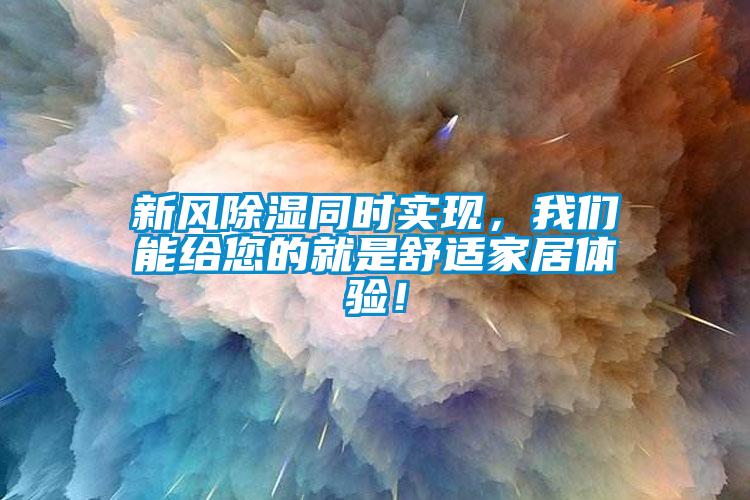 新風(fēng)除濕同時(shí)實(shí)現(xiàn)，我們能給您的就是舒適家居體驗(yàn)！