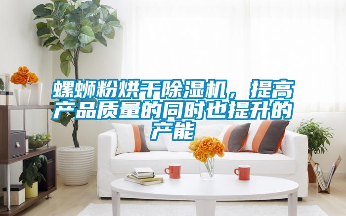 螺螄粉烘干除濕機(jī)，提高產(chǎn)品質(zhì)量的同時也提升的產(chǎn)能
