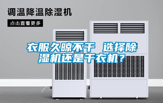衣服久晾不干 選擇除濕機還是干衣機？