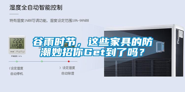 谷雨時(shí)節(jié)，這些家具的防潮妙招你Get到了嗎？