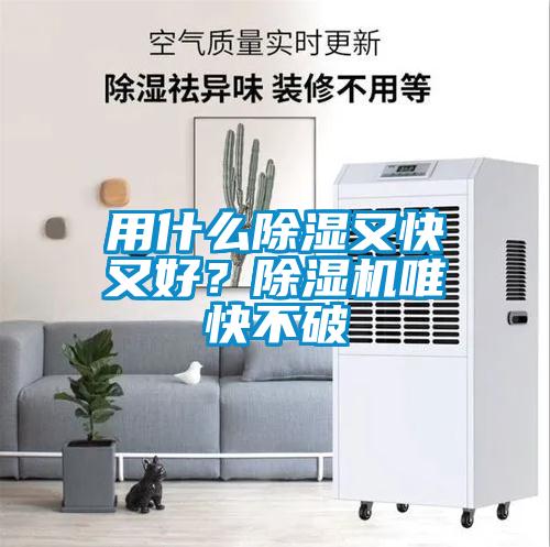 用什么除濕又快又好？除濕機唯快不破