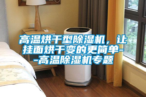 高溫烘干型除濕機(jī)，讓掛面烘干變的更簡(jiǎn)單--高溫除濕機(jī)專題