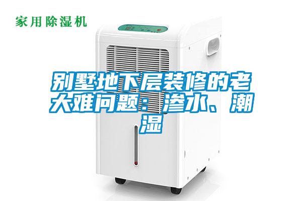 別墅地下層裝修的老大難問題：滲水、潮濕