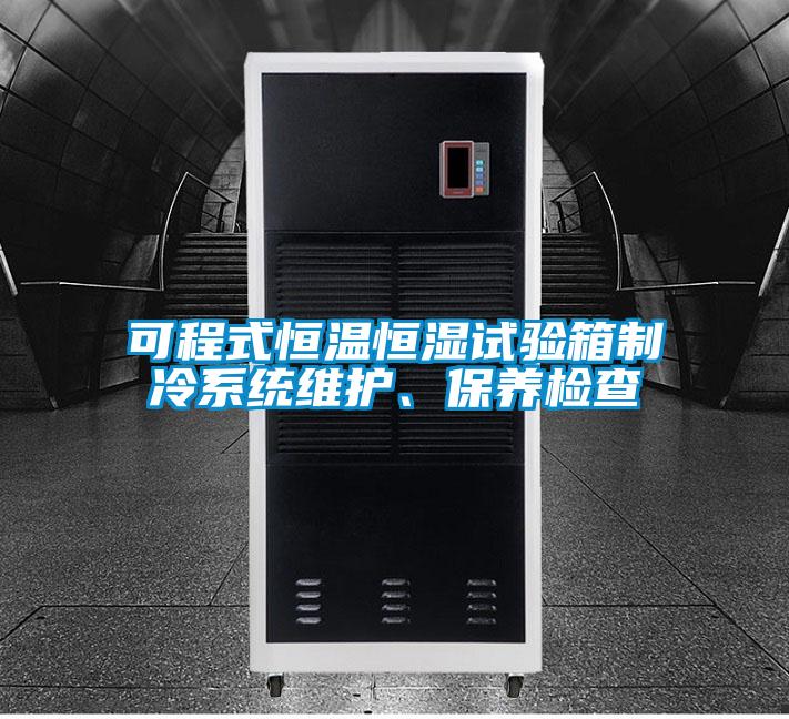 可程式恒溫恒濕試驗(yàn)箱制冷系統(tǒng)維護(hù)、保養(yǎng)檢查