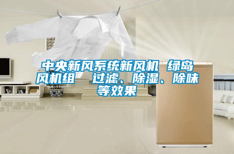 中央新風(fēng)系統(tǒng)新風(fēng)機(jī) 綠島風(fēng)機(jī)組  過(guò)濾、除濕、除味等效果