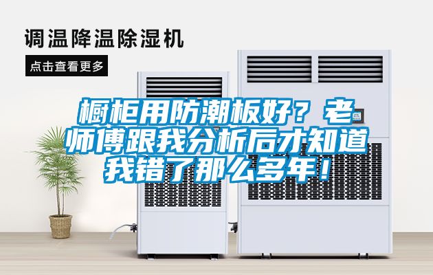 櫥柜用防潮板好？老師傅跟我分析后才知道我錯(cuò)了那么多年！
