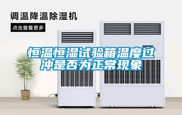 恒溫恒濕試驗箱溫度過沖是否為正?，F(xiàn)象