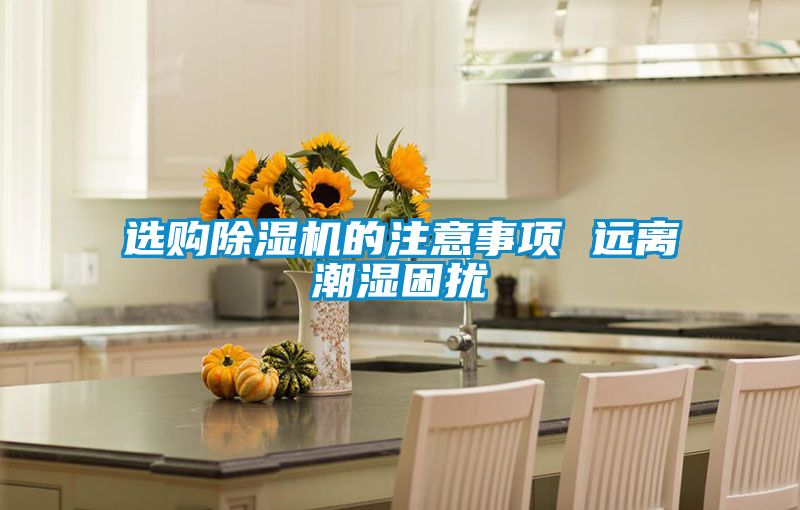 選購除濕機(jī)的注意事項 遠(yuǎn)離潮濕困擾