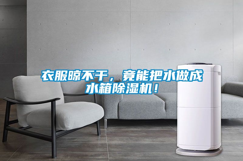 衣服晾不干，竟能把水做成水箱除濕機！
