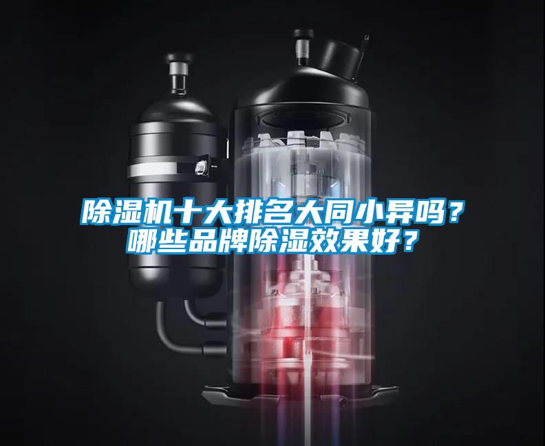 除濕機(jī)十大排名大同小異嗎？哪些品牌除濕效果好？