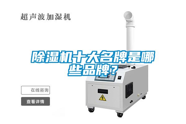除濕機(jī)十大名牌是哪些品牌？