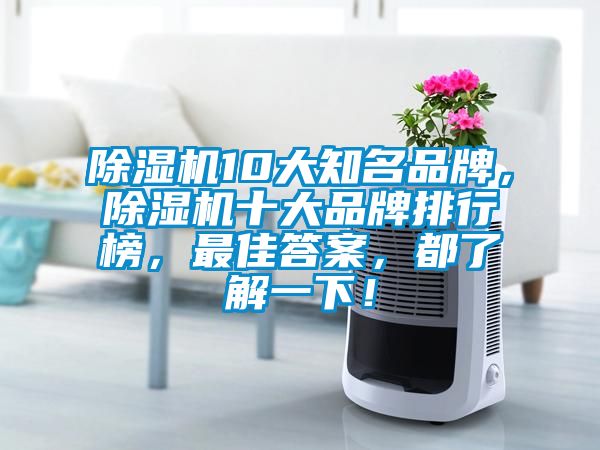 除濕機(jī)10大知名品牌，除濕機(jī)十大品牌排行榜，最佳答案，都了解一下！