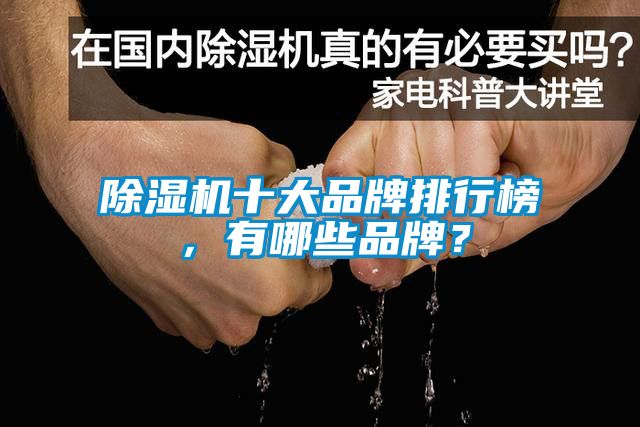 除濕機(jī)十大品牌排行榜，有哪些品牌？