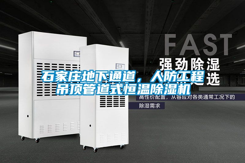 石家莊地下通道，人防工程吊頂管道式恒溫除濕機(jī)