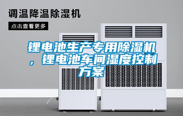 鋰電池生產(chǎn)專用除濕機(jī)，鋰電池車間濕度控制方案