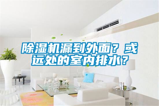 除濕機(jī)漏到外面？或遠(yuǎn)處的室內(nèi)排水？