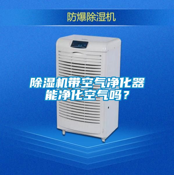 除濕機(jī)帶空氣凈化器能凈化空氣嗎？