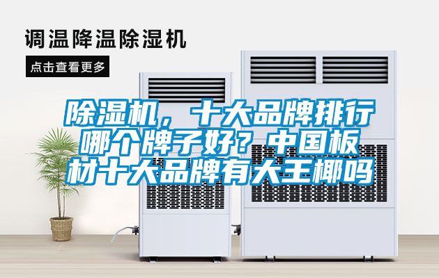 除濕機，十大品牌排行哪個牌子好？中國板材十大品牌有大王椰嗎