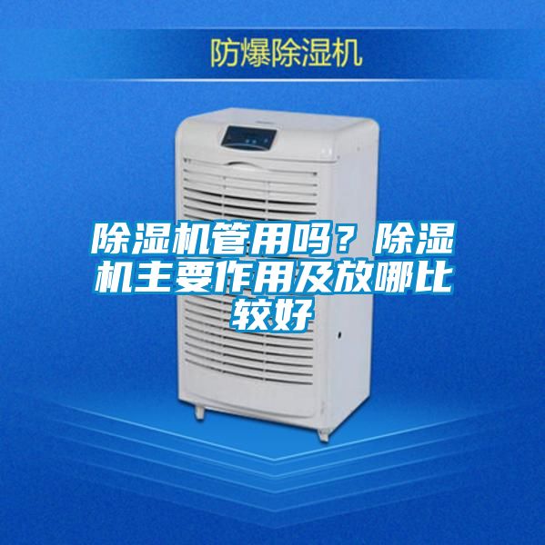 除濕機管用嗎？除濕機主要作用及放哪比較好